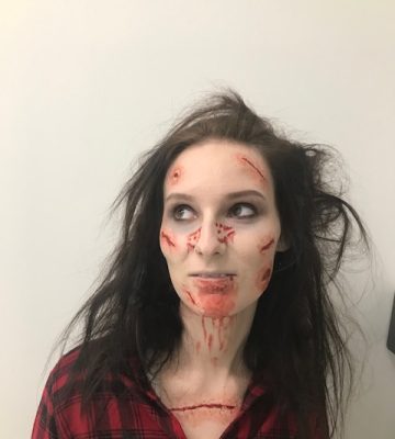 axe victim makeup